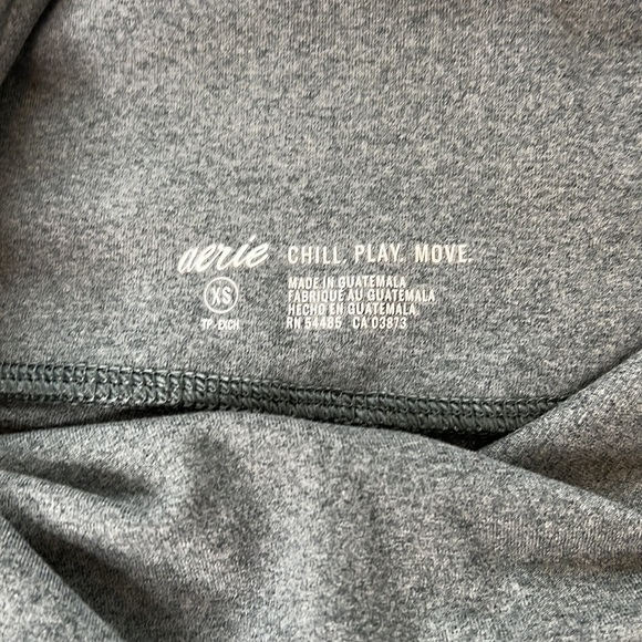 Aerie Mesh Detail Gray Leggings XS - Picture 3 of 5
